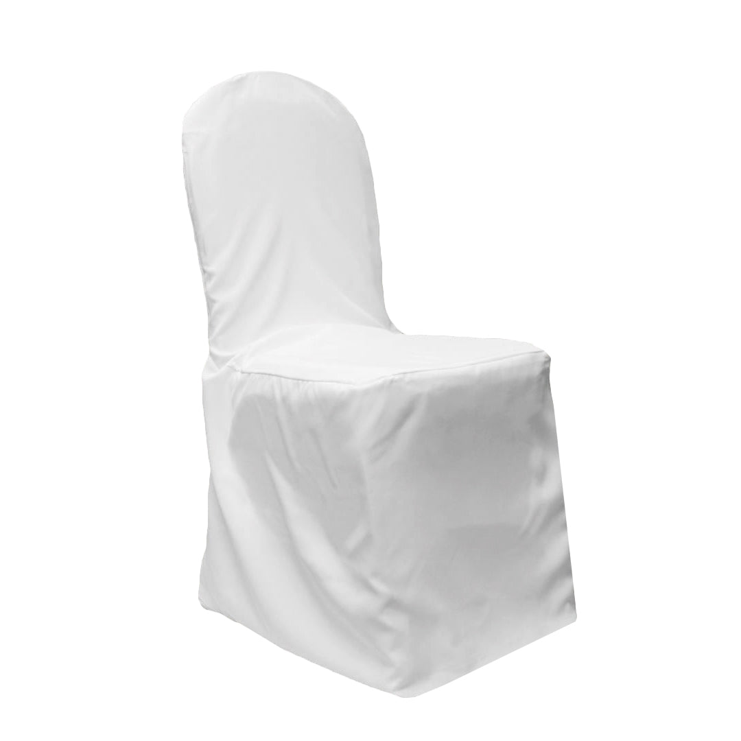 Polyester Banquet Chair Cover - White - CV Linens