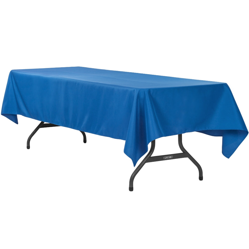 60"x120" Rectangular Polyester Tablecloth - Royal Blue - CV Linens