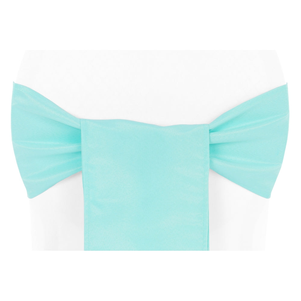 Polyester Chair Sash/Tie - Turquoise - CV Linens