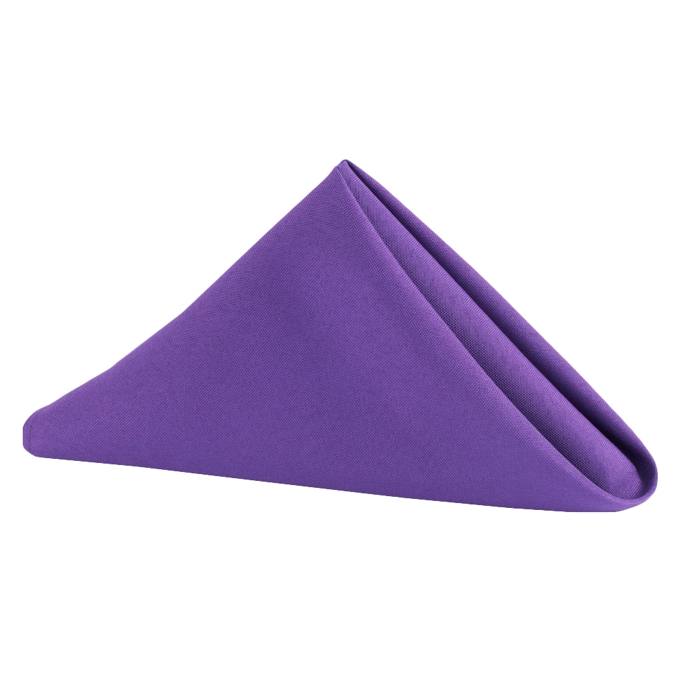 Polyester Napkin 20"x20" - Purple - CV Linens