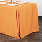 90"x132" Rectangular Oblong Polyester Tablecloth - Orange - CV Linens