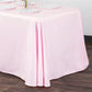 90"x132" Rectangular Oblong Polyester Tablecloth - Pastel Pink - CV Linens