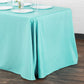 90"x132" Rectangular Oblong Polyester Tablecloth - Turquoise - CV Linens