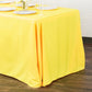90"x132" Rectangular Oblong Polyester Tablecloth - Yellow - CV Linens