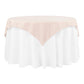 Polyester Square 54" Overlay/Tablecloth - Blush/Rose Gold - CV Linens