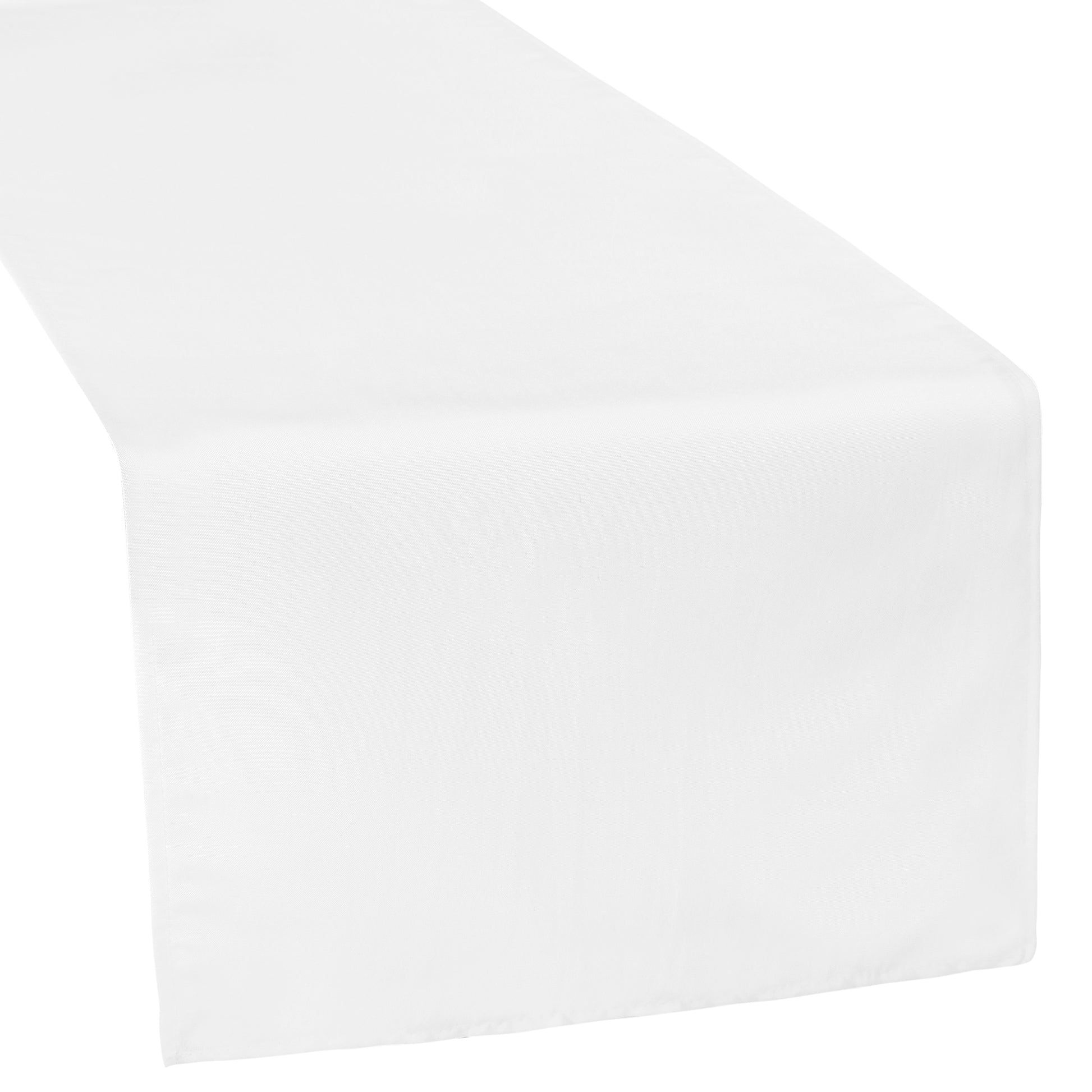 Polyester Table Runner - White