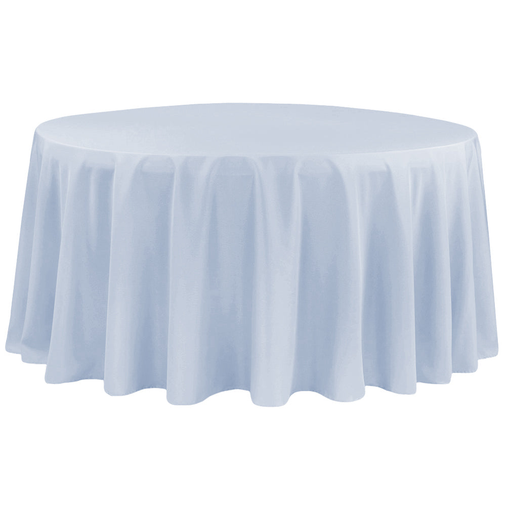Visual Textile Square Ice Blue Woven Polyester Tablecloth - 54 x 54