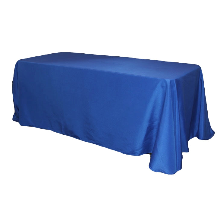 90"x132" Rectangular Oblong Polyester Tablecloth - Royal Blue - CV Linens