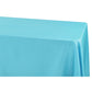 90"x156" Rectangular Oblong Polyester Tablecloth - Aqua Blue - CV Linens