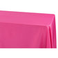 Economy Polyester Tablecloth 90"x156" Oblong Rectangular - Fuchsia - CV Linens