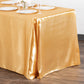 90"x156" Rectangular Satin Tablecloth - Gold Antique