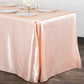 Satin Rectangular 90"x132" Tablecloth - Blush/Rose Gold
