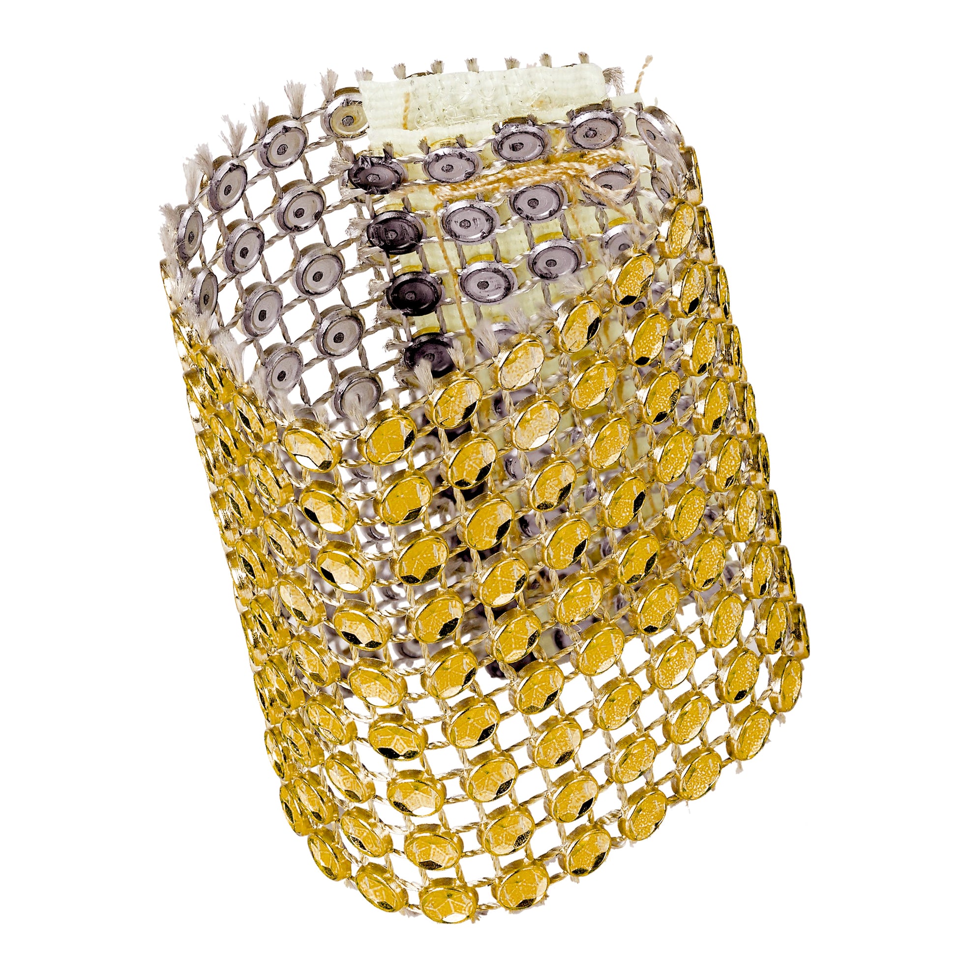 Rhinestone Velcro Sash Clip Napkin Ring - Gold - CV Linens