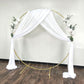 Round Wedding Arch Backdrop Frame Stand 7.5 ft - Gold