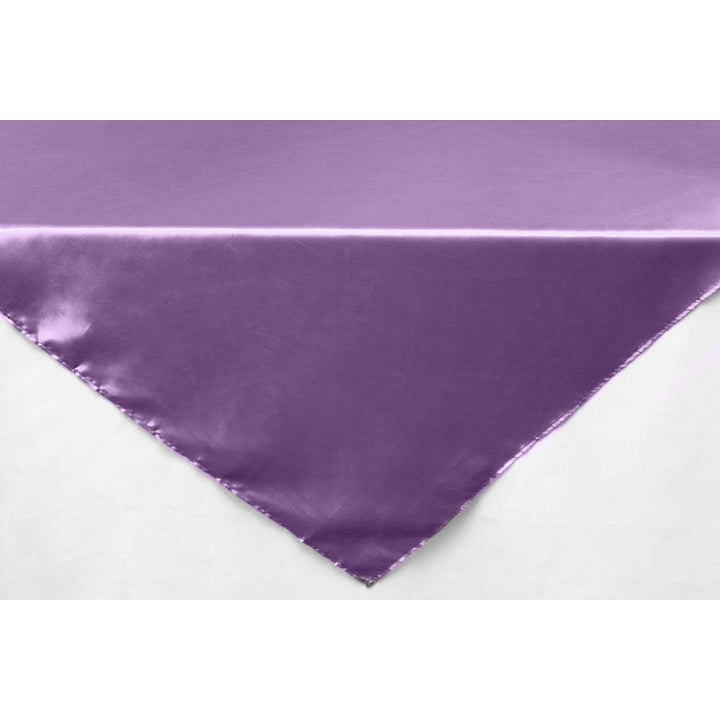 Square 54" Satin Table Overlay - Victorian Lilac/Wisteria - CV Linens