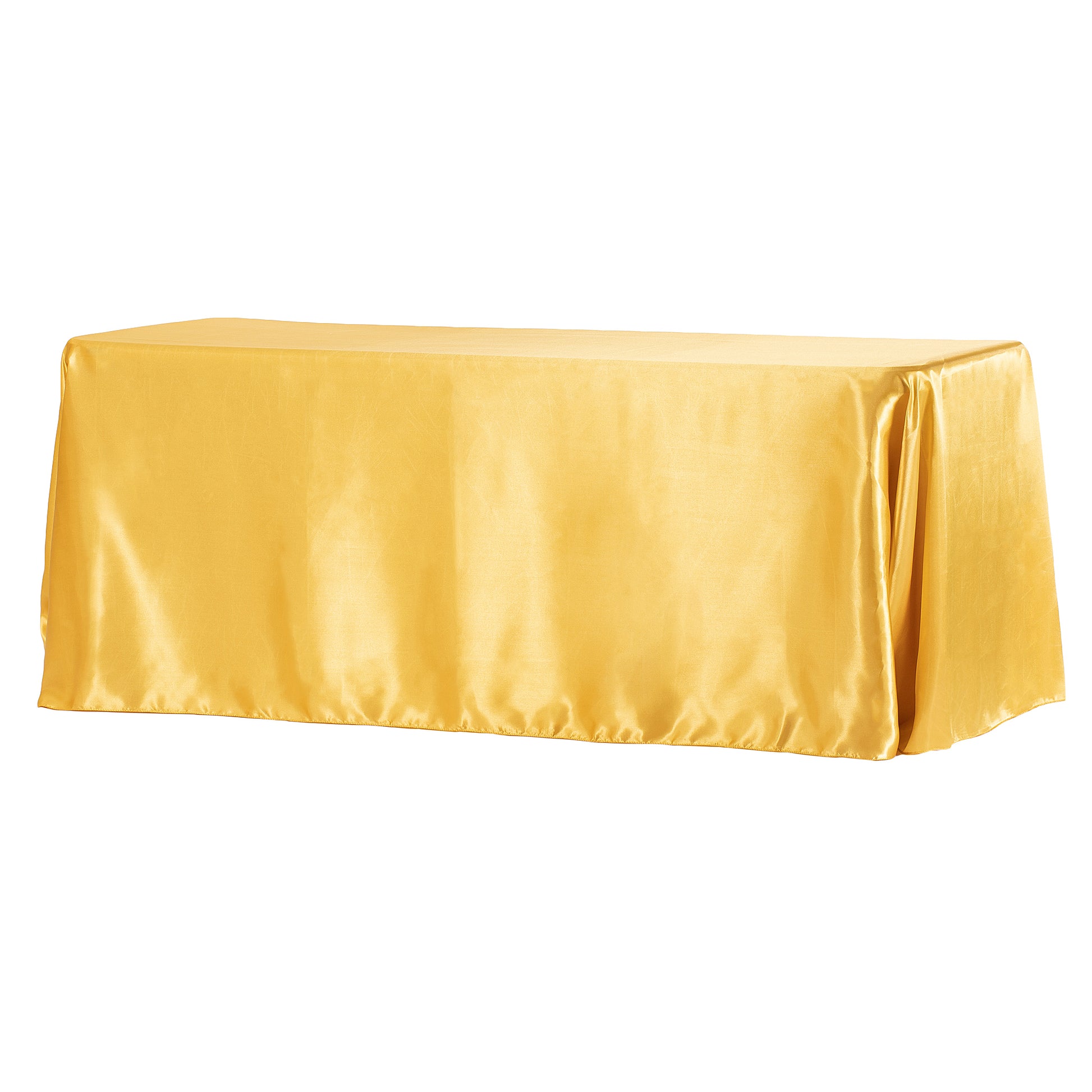 Rectangular Satin Tablecloth - Bright Gold