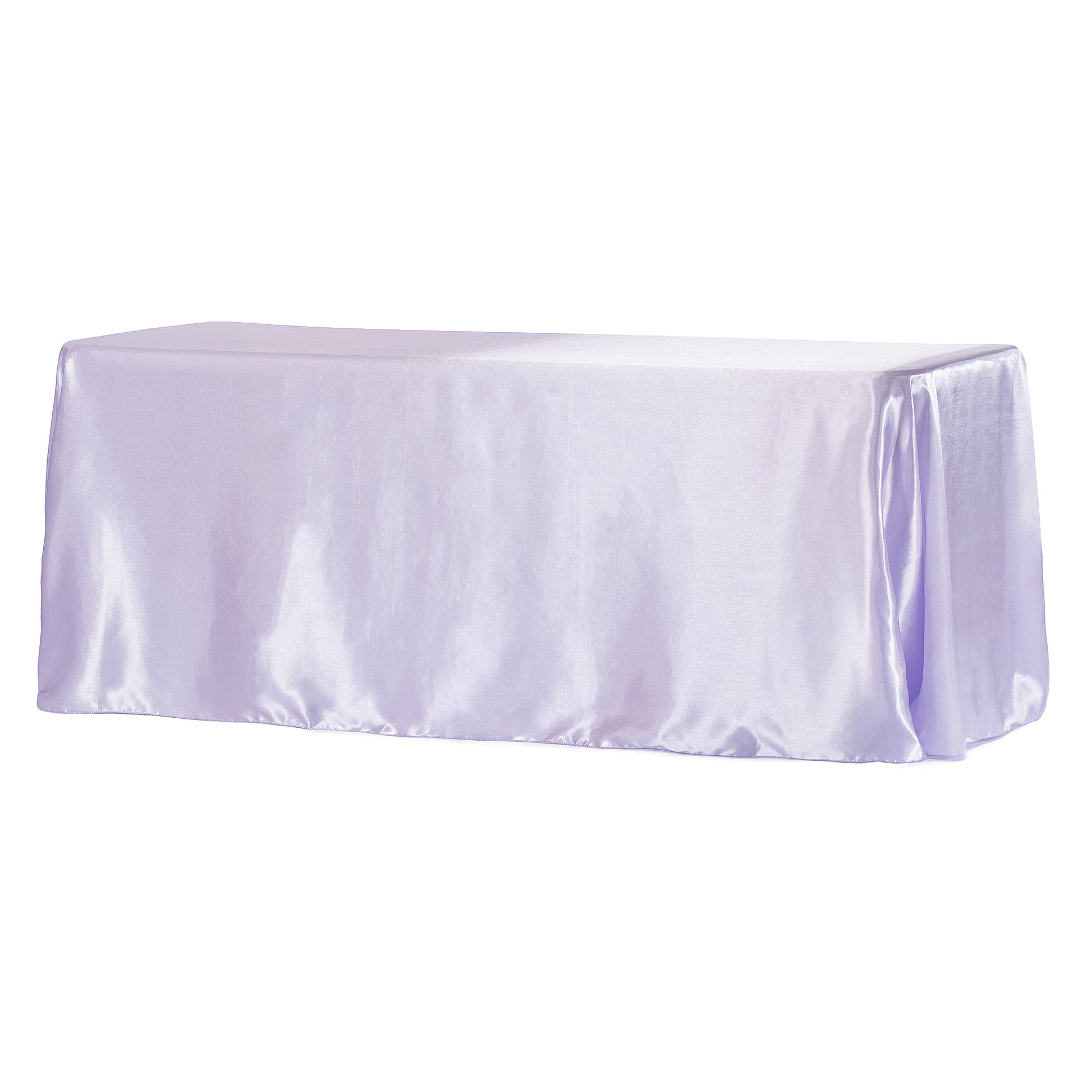 Satin Rectangular 90"x132" Tablecloth - Lavender