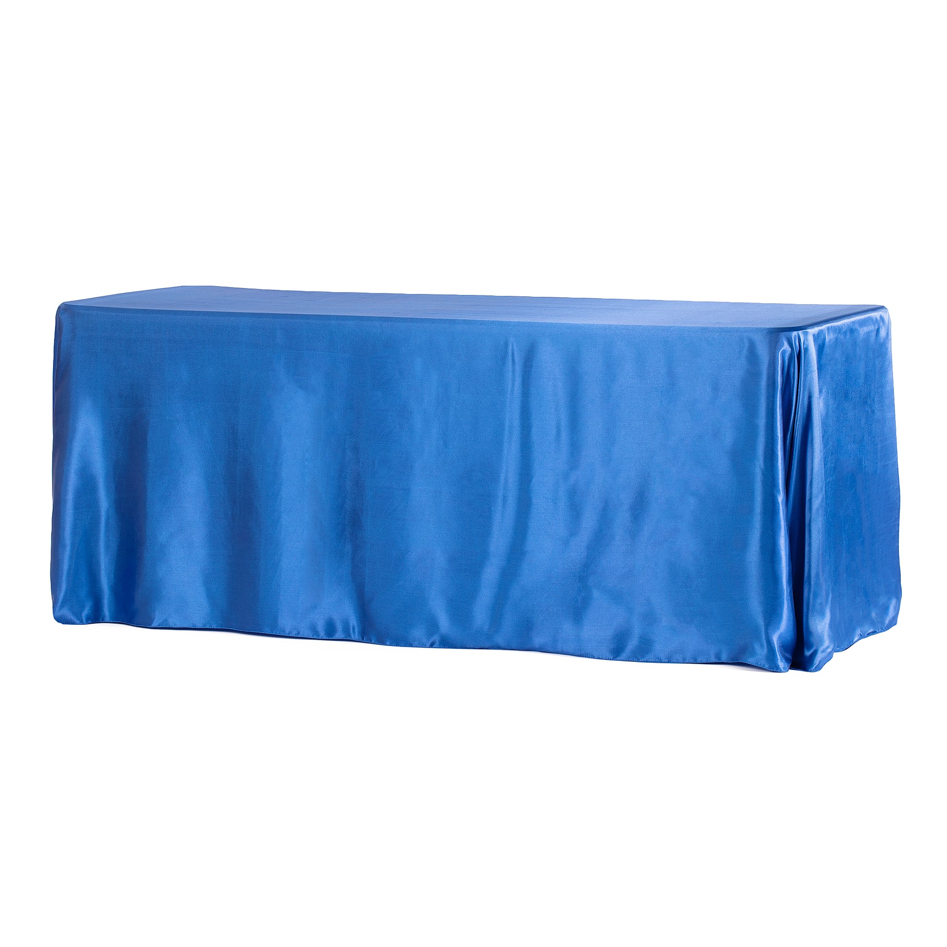 Satin Rectangular 90"x132" Tablecloth - Royal Blue