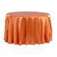 Satin 120" Round Tablecloth - Burnt Orange - CV Linens