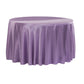 Satin 132" Round Tablecloth - Victorian Lilac/Wisteria - CV Linens