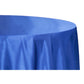 Satin 108" Round Tablecloth - Royal Blue - CV Linens