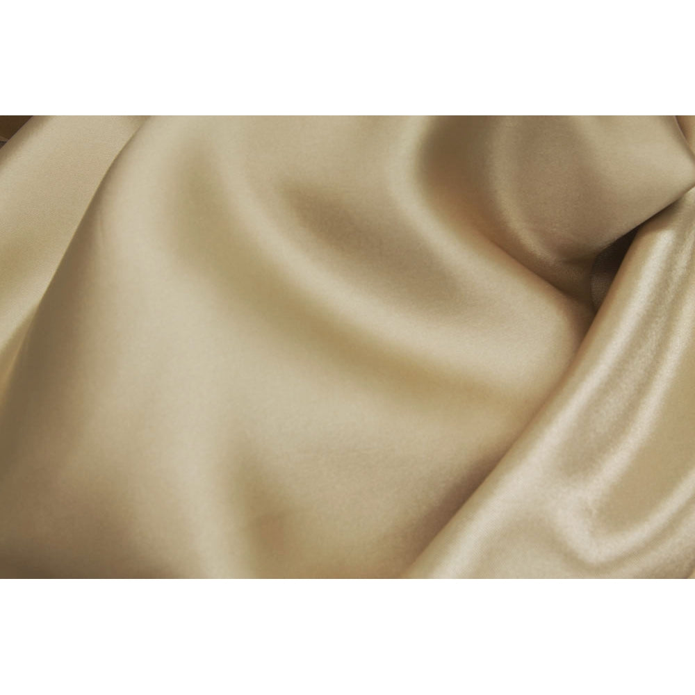 champagne fabric for dress Champagne 2 Way Stretch Silky Soft Satin / Bridal Fabric