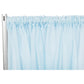 Sheer Voile Flame Retardant (FR) 10ft H x 118" W Drape/Backdrop Curtain Panel - Baby Blue - CV Linens