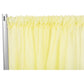 Sheer Voile Flame Retardant (FR) 10ft H x 118" W Drape/Backdrop Curtain Panel - Yellow - CV Linens