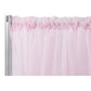 Sheer Voile Flame Retardant (FR) 14ft H x 118" W Drape/Backdrop Curtain Panel - Pink - CV Linens