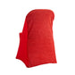 Shimmer Tinsel Folding Spandex Chair Cover - Red