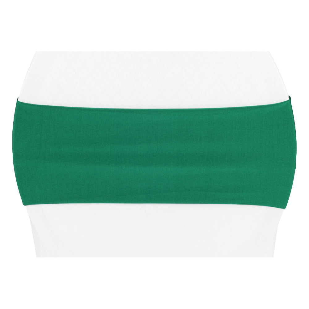 Spandex Chair Band - Emerald Green - CV Linens
