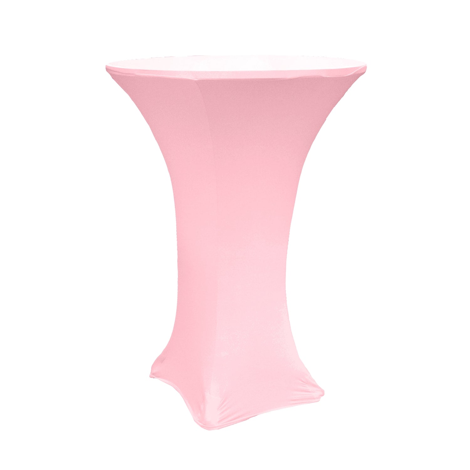 Spandex Cocktail Table Cover 36" Round - Pink - CV Linens