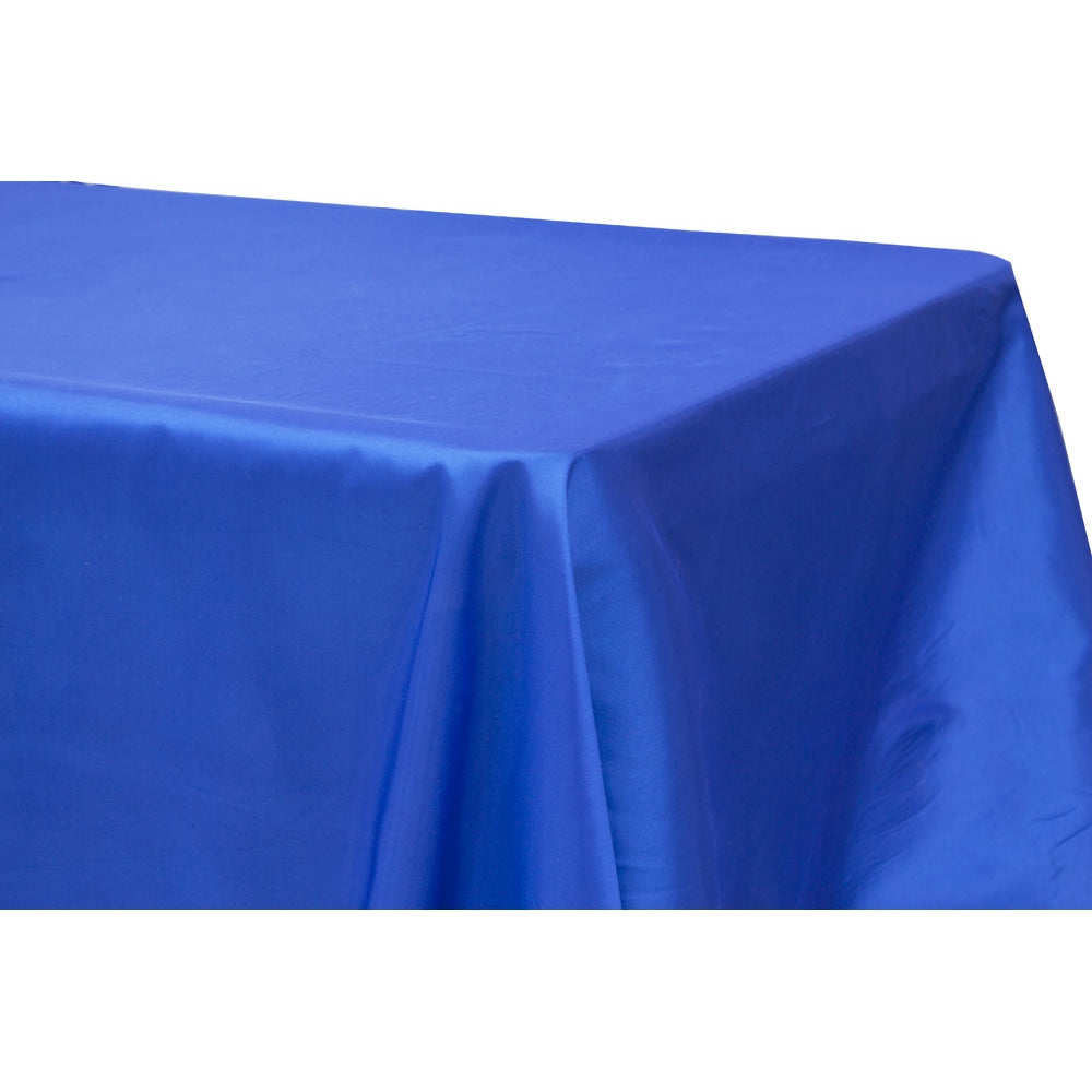 Taffeta Tablecloth 90"x156" Rectangular - Royal Blue - CV Linens
