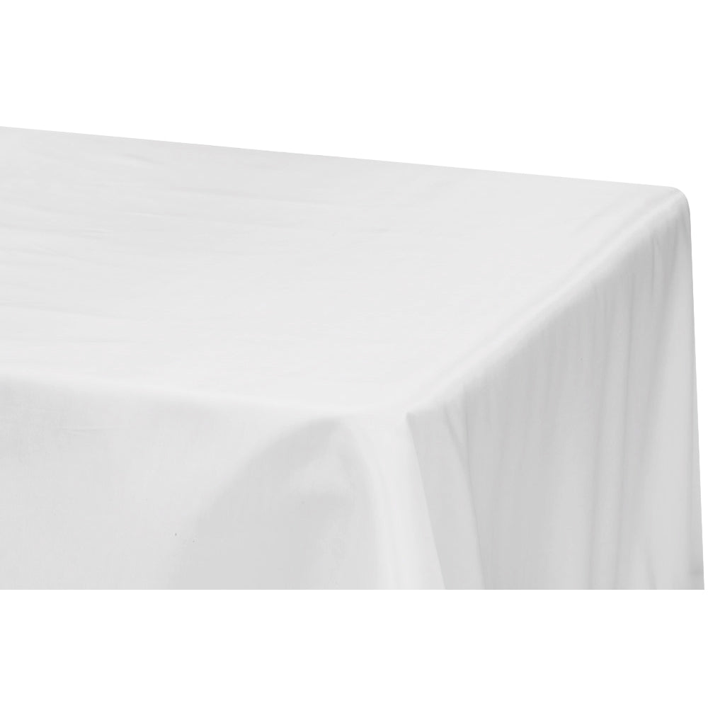 Taffeta Tablecloth 90"x156" Rectangular - White - CV Linens