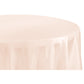 Taffeta Tablecloth 120" Round - Blush/Rose Gold - CV Linens