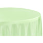 Taffeta Tablecloth 120" Round - Mint Green - CV Linens