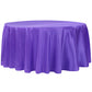 Taffeta Tablecloth 120" Round - Purple - CV Linens