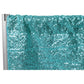 Glitz Sequin 10ft H x 52" W Drape/Backdrop panel - Turquoise - CV Linens