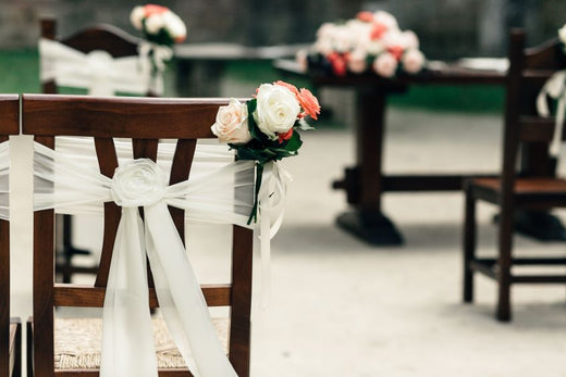 Enhancing Event with Classy Rose Decors to Chair Accents– CV Linens