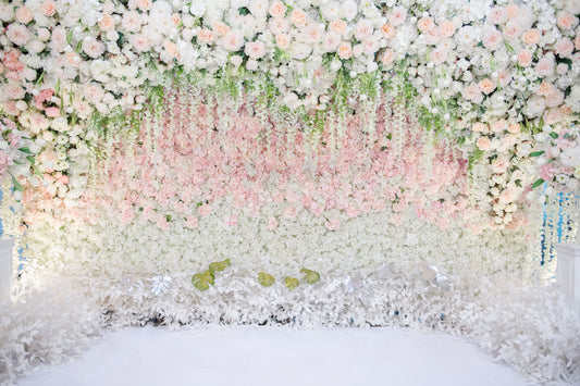 beautiful flower wall