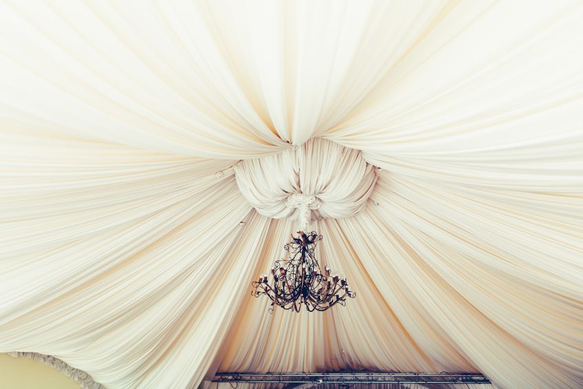 ceiling drapes