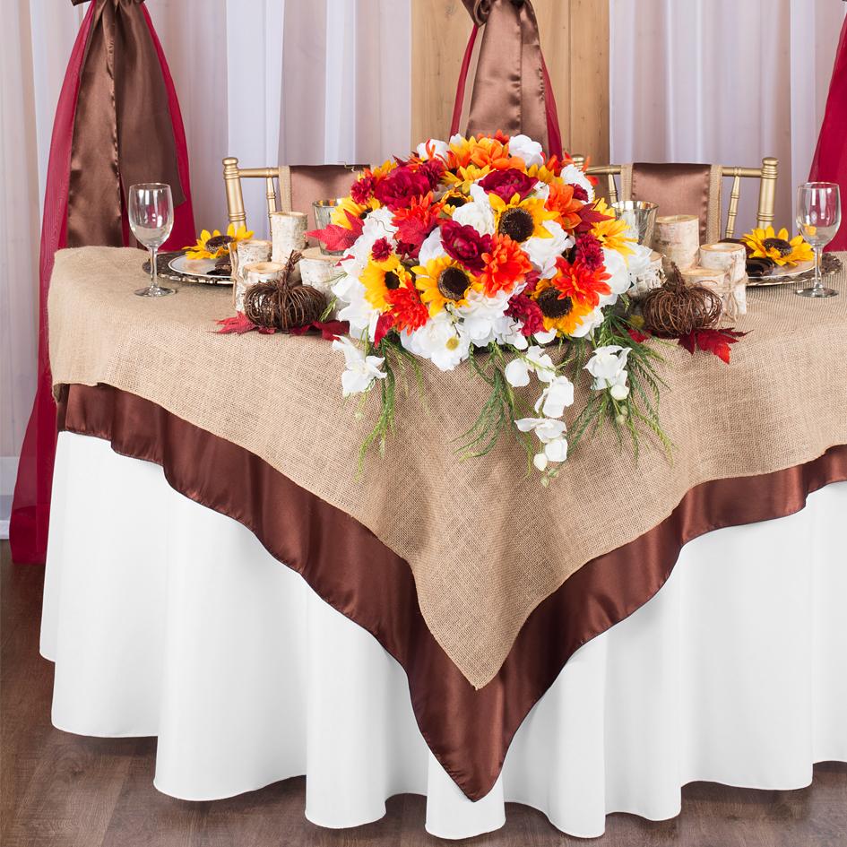 Fall Sweetheart Table Decoration - CV Linens