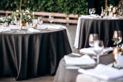 black-round-tablecloths
