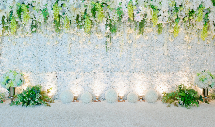 Wedding Flower Wall Backdrop