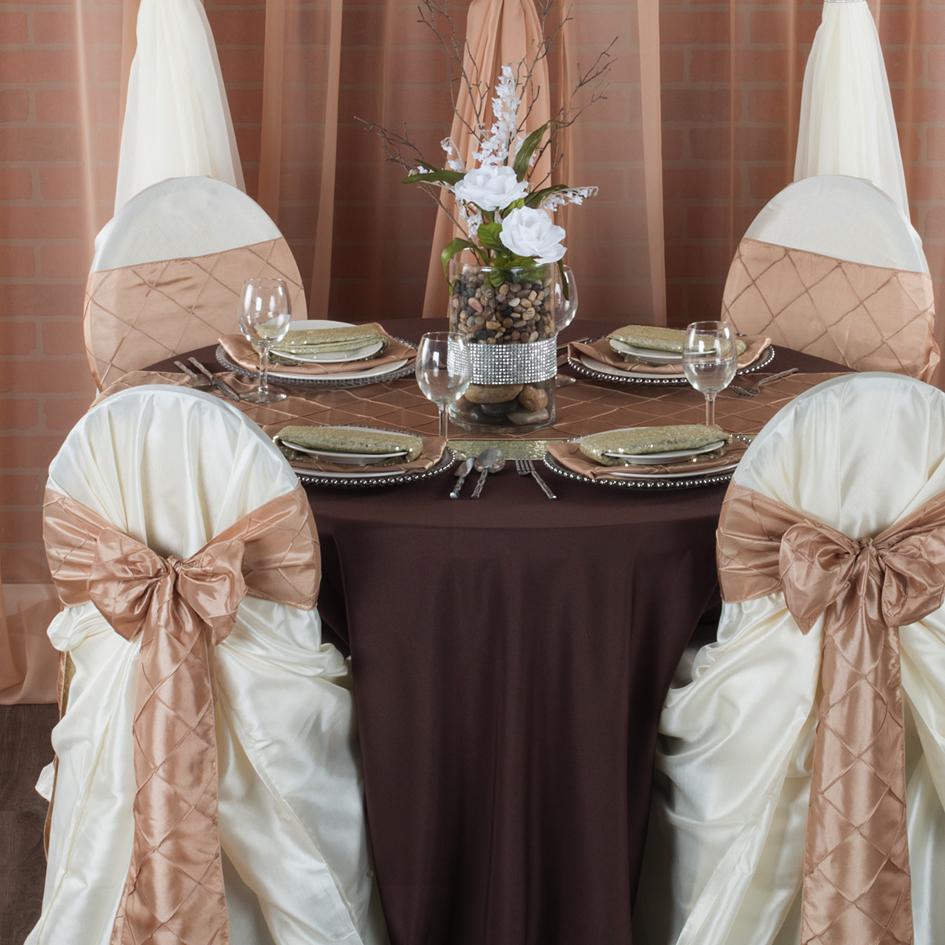 Chocolate Brown Wedding - CV Linens