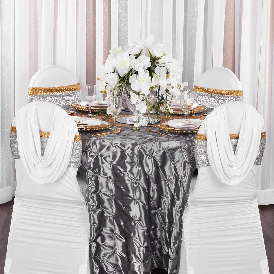Gold and Silver Wedding Decor - CV Linens