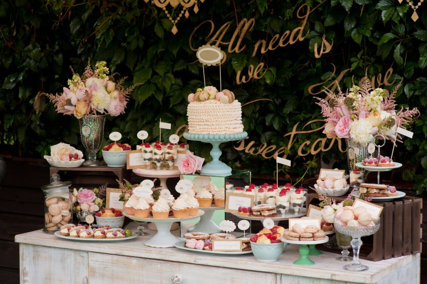 dessert party table