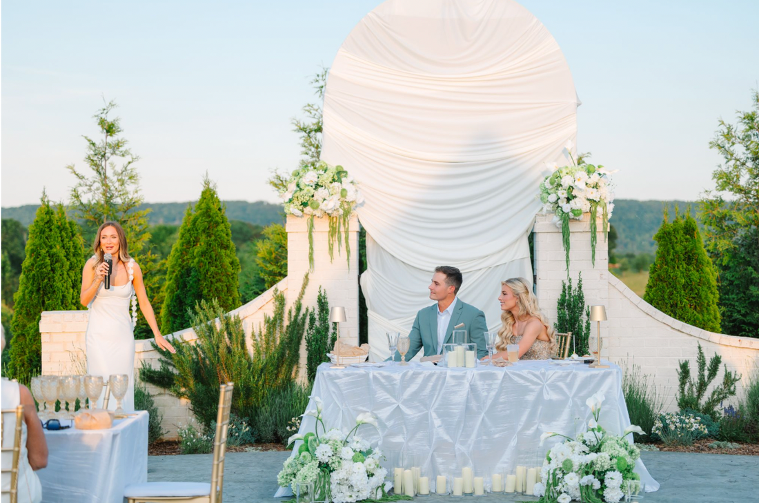 Customer Spotlight: Chloe Holladay’s Elegant Outdoor Rehearsal Dinner