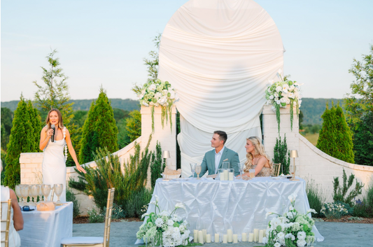 Customer Spotlight: Chloe Holladay’s Elegant Outdoor Rehearsal Dinner