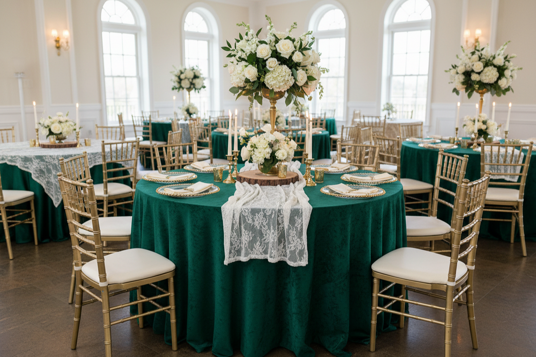 Elegant wedding reception